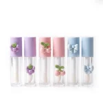 kemasan botol lip gloss ukuran kecil dengan hiasan lucu