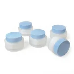 kemasan jar kosmetik bahan kaca frosted premium