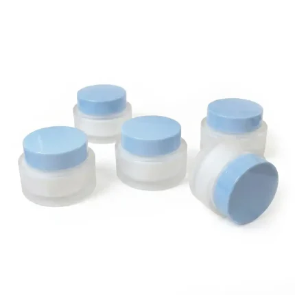 kemasan jar kosmetik bahan kaca frosted premium