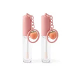 kemasan kosmetik BOTTLE LIP C503-4 varian warna transparan dengan cap warna pink