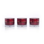 kemasan kosmetik POT ACRILIC MAROON varian warna maroon