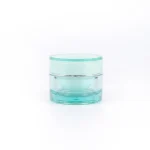 kemasan kosmetik POT ACRYLIC ROUNDED TRANCY varian warna hijau mint
