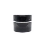kemasan kosmetik POT ACRYLIC ROUNDED TRANCY varian warna hitam