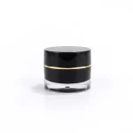 kemasan kosmetik POT ACRYLIC ROUNDED varian warna hitam