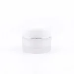 kemasan kosmetik POT ACRYLIC ROUNDED varian warna putih