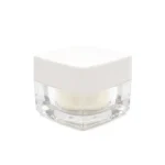 kemasan kosmetik POT ACRYLIC SQUARE varian warna putih
