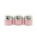 kemasan kosmetik POT AIRLESS ACRYLIC varian warna pink