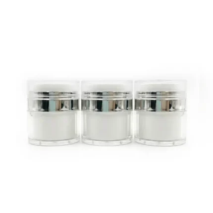 kemasan kosmetik POT AIRLESS ACRYLIC varian warna putih