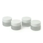 kemasan kosmetik POT FROSTED CAP PUTIH ukuran 20 gram