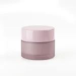 kemasan kosmetik POT FROSTED PINK CAP PINK ukuran 15 gram