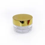 kemasan kosmetik POT LUXURY varian warna gold metalik