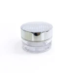 kemasan kosmetik POT LUXURY varian warna silver metalik