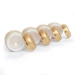 kemasan kosmetik POT NANO 10GR GOLD varian warna gold glossy dengan ring metalik