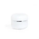 kemasan kosmetik POT NANO 10GR PUTIH LIST SILVER ukuran 10 gram