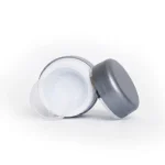kemasan kosmetik POT PP 12GR SILVER-SILVER varian warna silver glossy dengan ring silver metalik