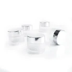 kemasan kosmetik jenis pot bahan kaca frosted premium
