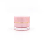 kemasan ksometik POT ACRYLIC ROUNDED varian warna pink