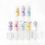 kemasan lip cream lucu dengan cap motif karakter