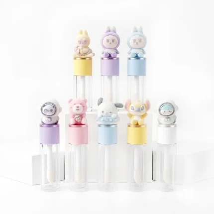 kemasan lip cream lucu dengan cap motif karakter