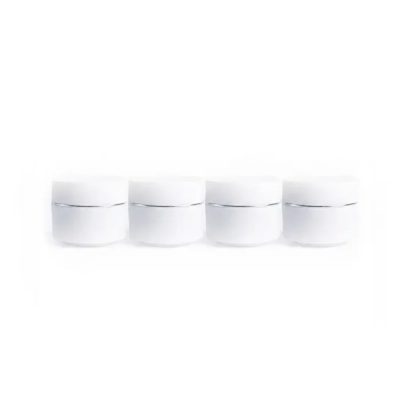 kemasan pot kosmetik bahan pp premium dengan cap motif bunga