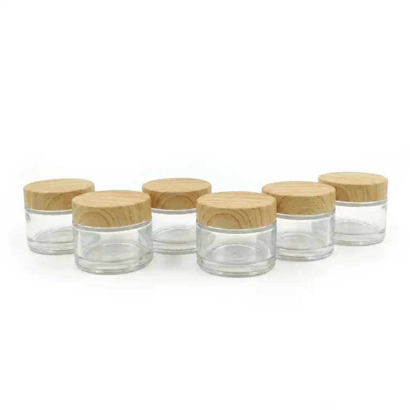 Home 29 kemasan pot kosmetik bentuk silinder bahan kaca premium