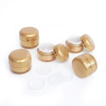 kemasan pot kosmetik bentuk silinder bahan pp premium dengan inner lid
