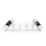 POT ACRYLIC SQUARE SILVER