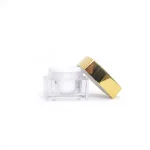 kemasan POT ACRYLIC SQUARE GOLD ukuran 10 gram