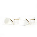 kemasan POT PP 12GR PUTIH GADING varian warna putih dengan ring gold metalik