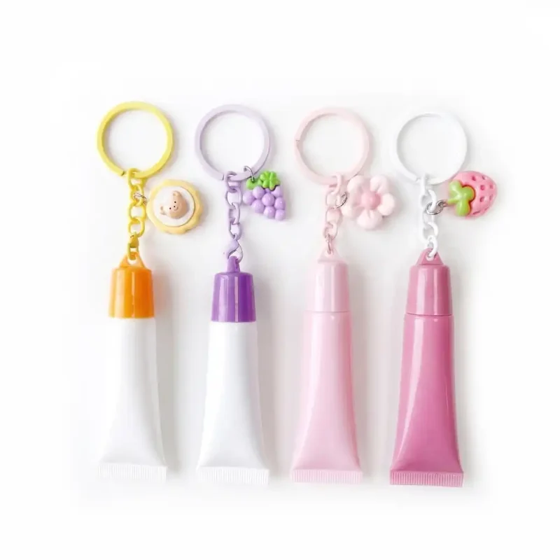 Home 37 kemasan TUBE CHAIN R038 beragam pilihan warna ukuran kecil dengan gantungan kunci lucu