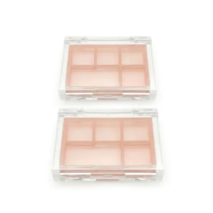 kemasan eyeshadow bentuk kotak kecil dengan lima kompartemen