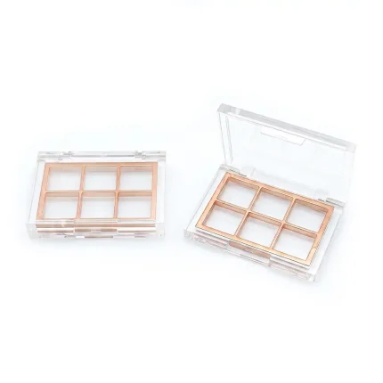 kemasan eyeshadow enam kompartemen dengan ukuran kecil