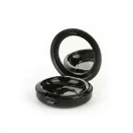 kemasan kosmetik COMPACT CASE RY-1245 varian warna hitam glossy