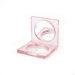 kemasan kosmetik COMPACT CASE RY-1254 varian warna pink transparan