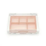 kemasan kosmetik EYESHADOW CASE RY-2365 5 COLORS varian warna transparan peach