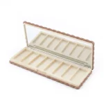 kemasan kosmetik EYESHADOW CASE RY-2381 varian warna cokelat dan ivory
