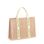 merchandise COTTON CANVAS TOTTE BAG 7 varian warna cokelat dengan pita pastel