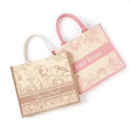 tas tote bag bahan canvas premium bentuk kotak ukuran sedang