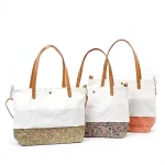 totte bag bahan canvas premium motif bunga ukuran besar